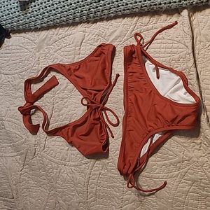 NWOT J. Crew Rust Bikini M